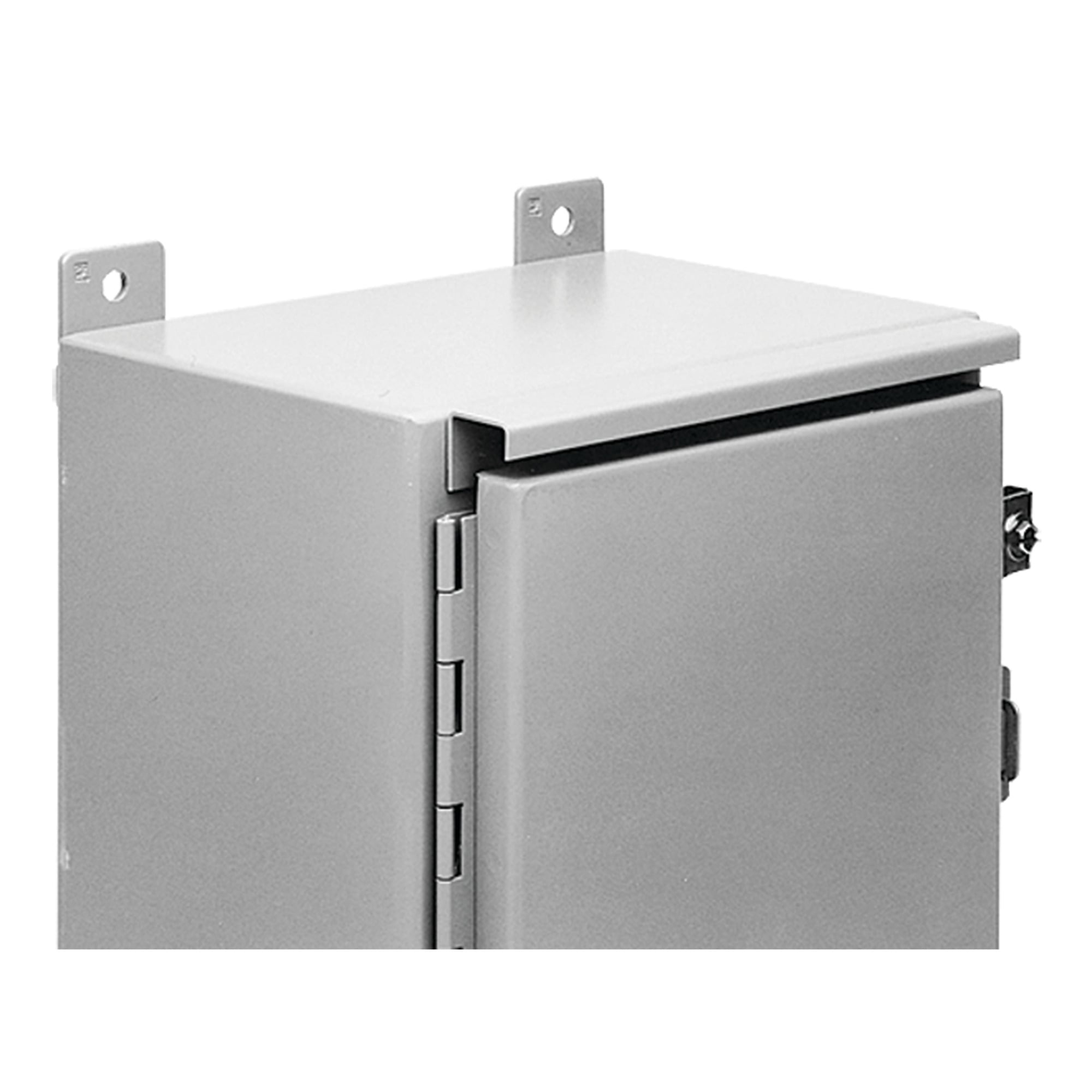 Drip Shield Kit for Two-Door Floor-Mount Enclosures, fits B=42.00, Gray, Steel