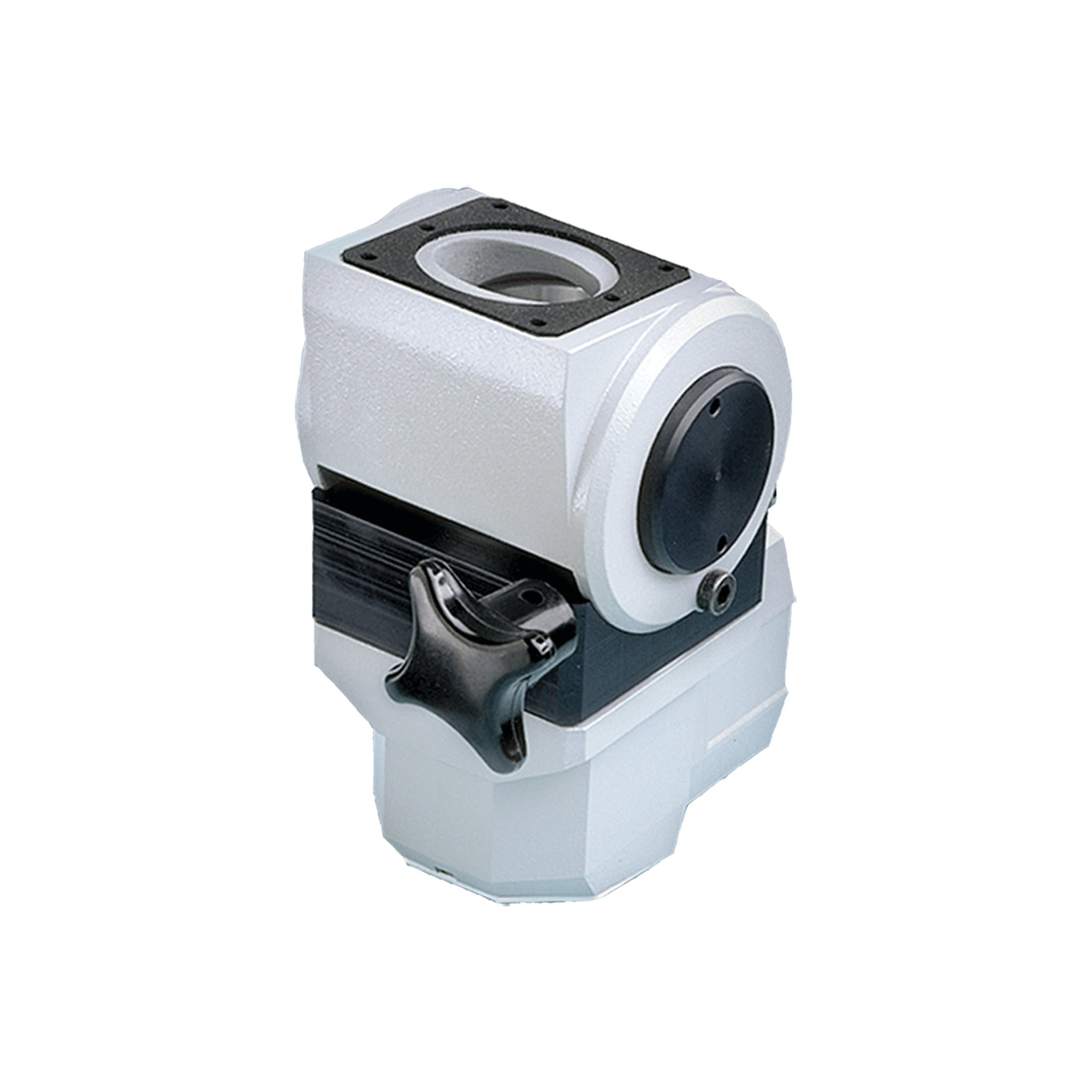 Compact Series 2 Swivel Tilt 90-Degree Elbow, fits 45x60mm, Lt Gray, Aluminum