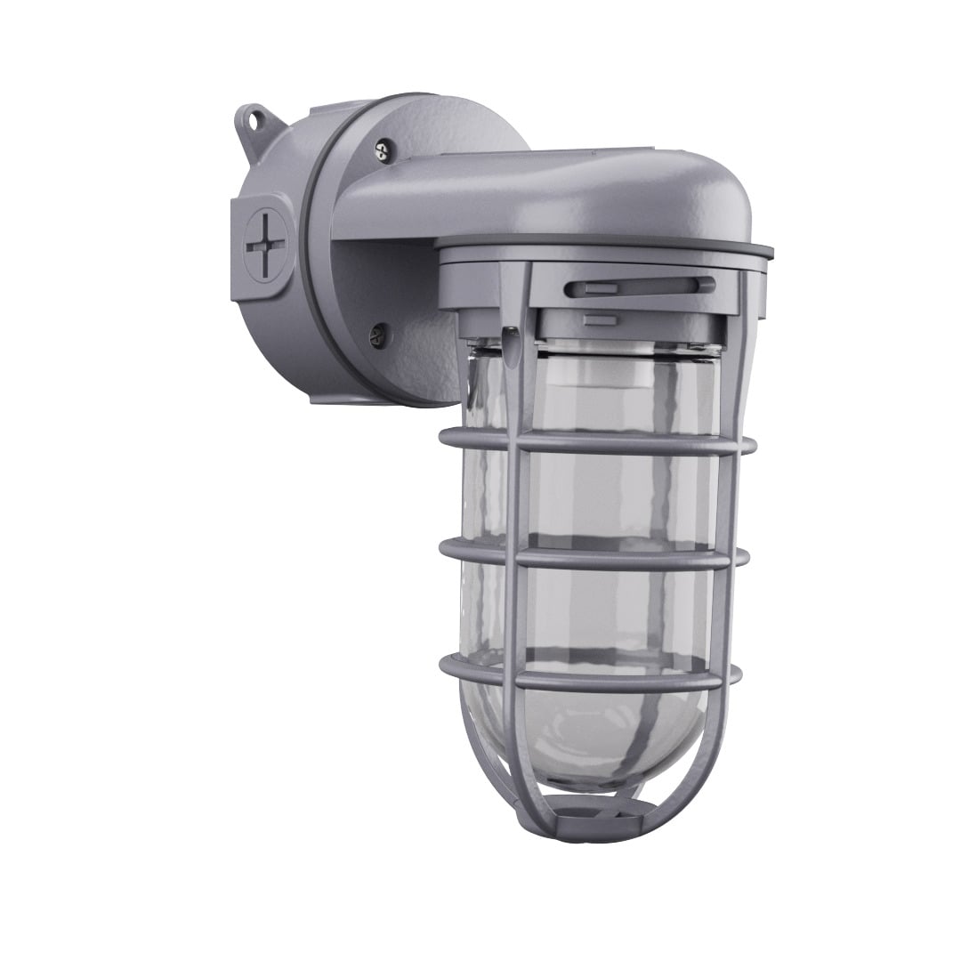 VW150I M12 Vapor Tight Incandescent Wall Mount Light, Die Cast Aluminum, 150W, 120V