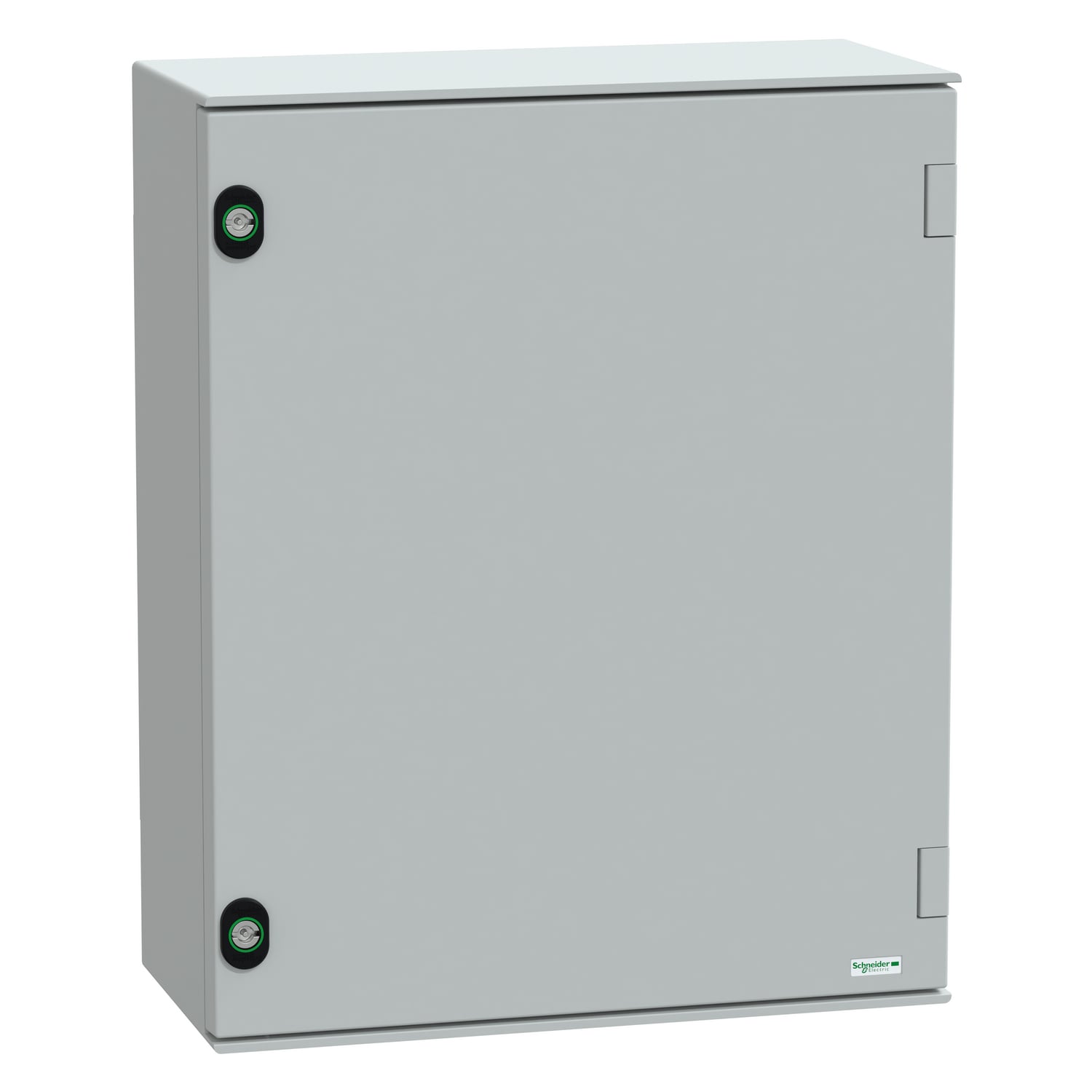 Wall mounted polyester enclosure, PanelSeT PLM, plain door, 530x430x200mm, IP66, IK10, RAL 7035