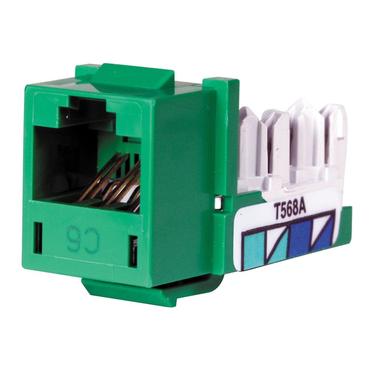 Telephone/Data, Jack, XCELERATOR, Cat 6, Green