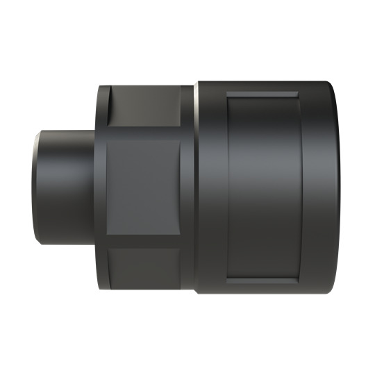 PMAFIX Straight Black Connector with Universal Safety Clip, Material - Polyamide 6, Thread Type - Metric, Thread Size -M20x1.5, Conduit Size NW - 23