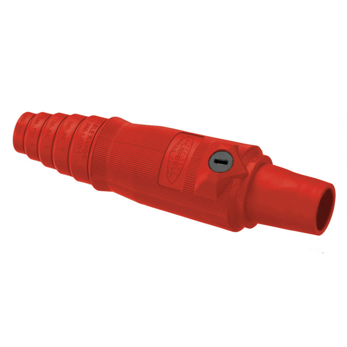 Heavy Duty Products, Single Pole Devices, Industrial Grade, Female, Plug, 400A 600V AC/DC, Single Conductor, Double Set Screws, Red