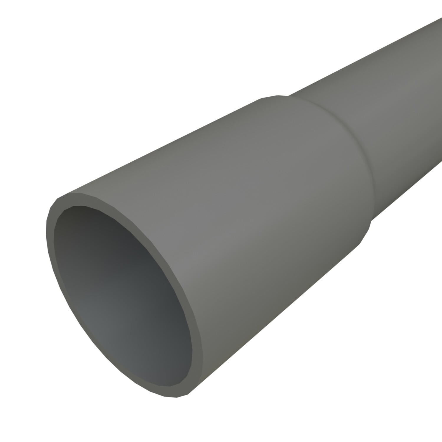 4 in x 10 ft PVC Schedule 40 Conduit Belled End, Cellular Core