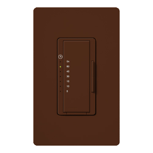 Maestro Countdown Timer, Single-pole, no neutral required, 120V/600W/VA (5A) in sienna