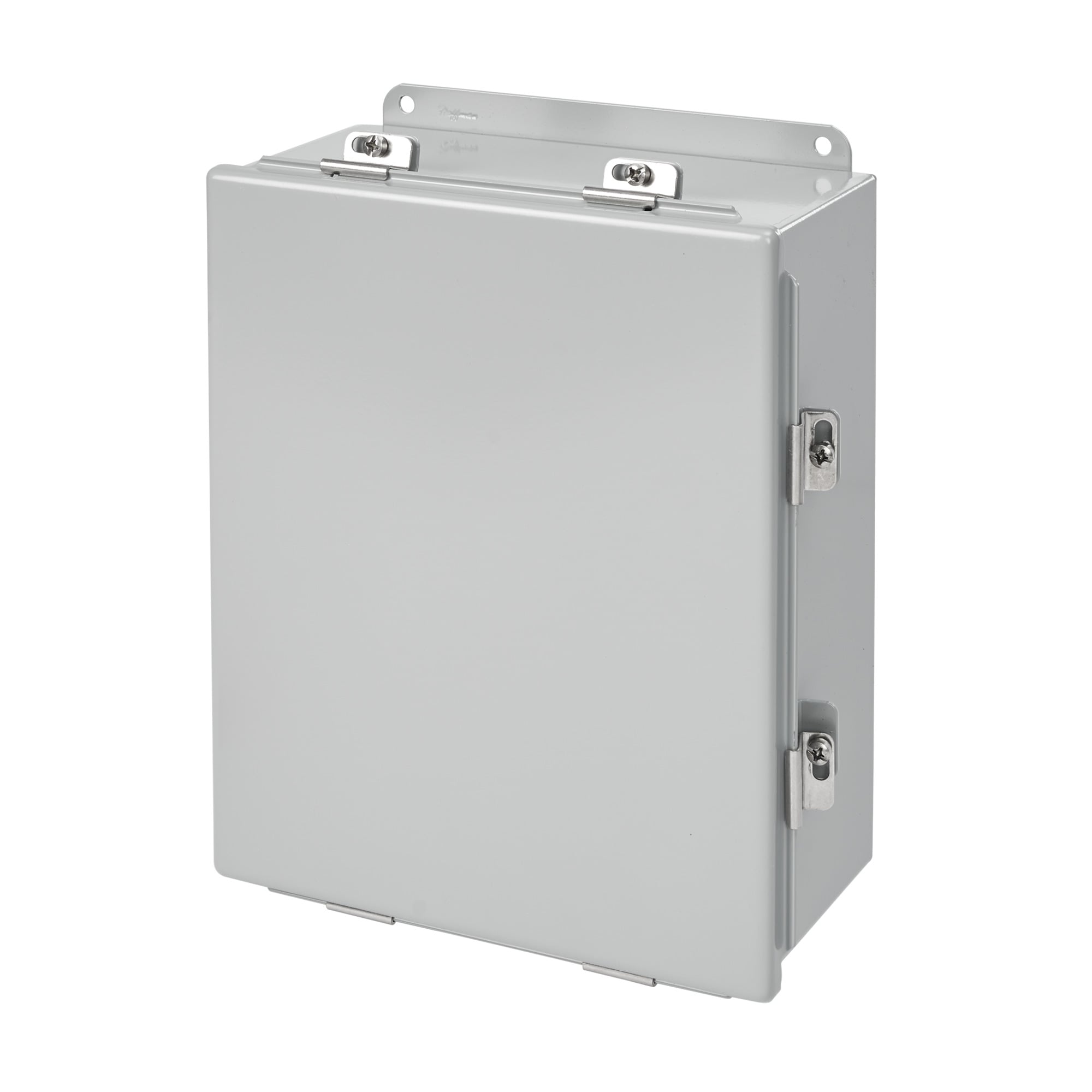 Continuous Hinge Enclosure with Clamps Type 4, 12x12x6, Gray, Mild Steel