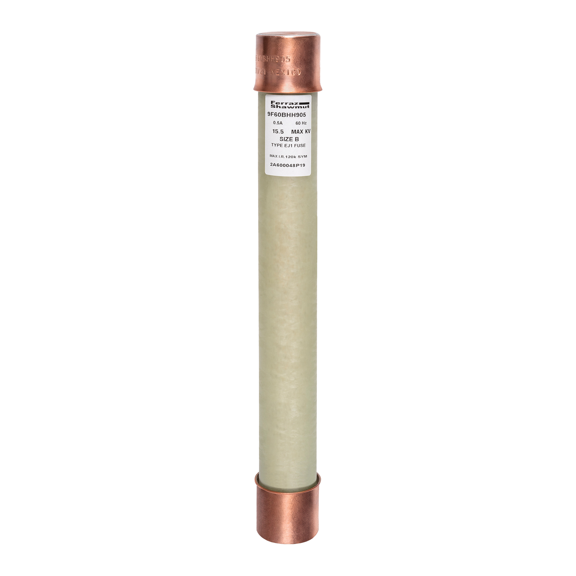 MV PT Fuse 15500VAC 0.5A Ferrule Series: BHH Visual Indicator
