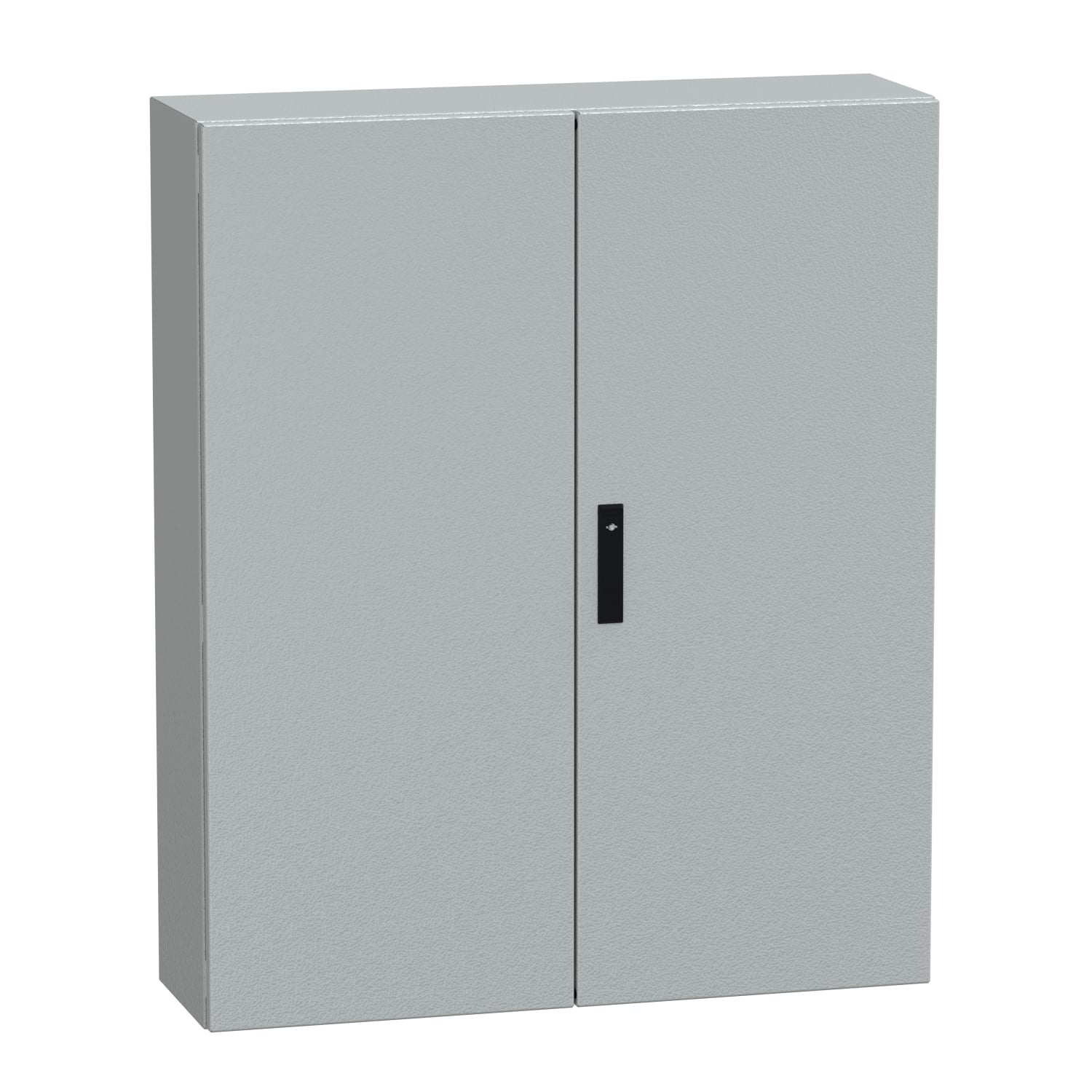 Spacial CRNG dbl plain door w/o mount.plate. H1200xW1000xD300 IP55 IK10 RAL7035