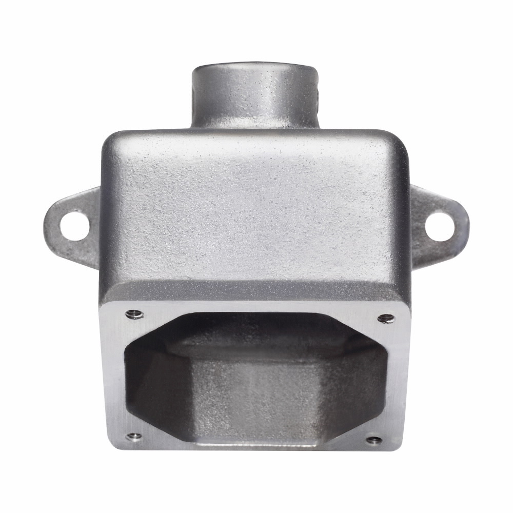 Eaton Crouse-Hinds series ARE back box, 20A/30A, One hub, Cast aluminum, 3/4"