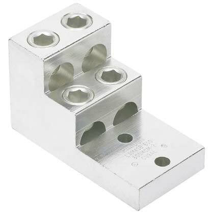 Aluminum Mechanical Lug, 2 Hole, 4 Barre