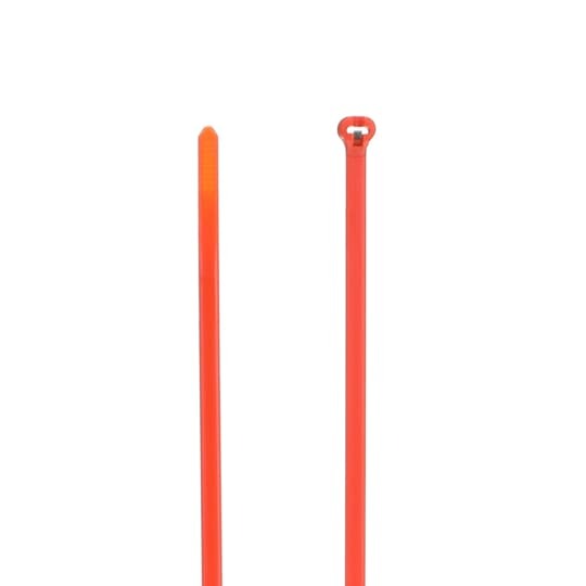 Cable Tie, Orange Polyamide (Nylon 6.6) for Temperatures up to 85 Degrees Celsius (185 F) for Indoor Applications, UL/EN/CSA62275 Type 2/21 Rated for AH-2 Plenum, Length of 277mm (10.9 Inches), Width of 3.6mm (0.14 Inch), Thickness of 1mm (0.04 Inch), Tensile Strength Rating of 134 Newtons (30 Pounds), Bulk Pack