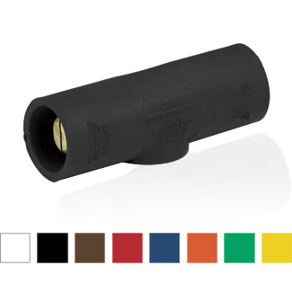 16 Series Taper Nose,Cam-Type Connector, Double Male, Multi-Way Connector, 400 Amp Max.  Blue