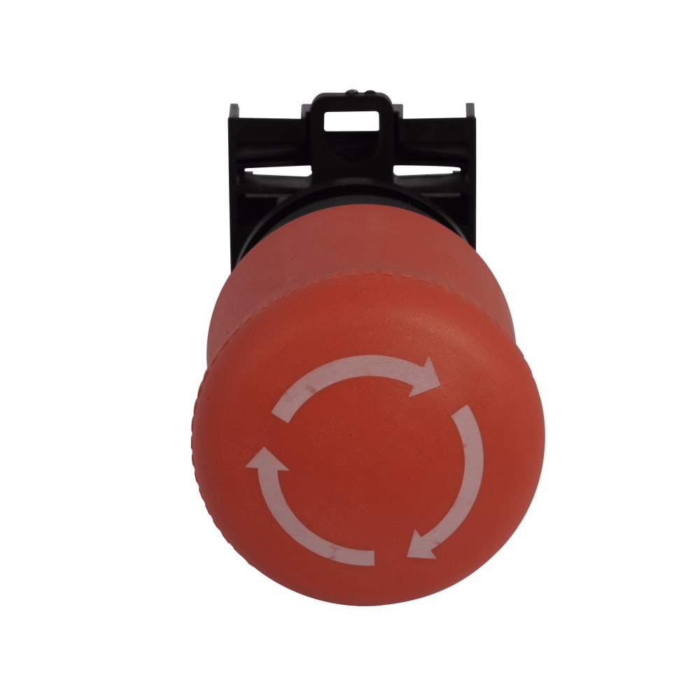 Eaton M22 Modular Twist-to-Release Emergency Stop Operator, 22.5 mm, 35 mm Pushbutton, Twist-to-Release, Button: Red, IP67, IP69K, NEMA 4X, 13, 100,000 Operations, Non-illuminated