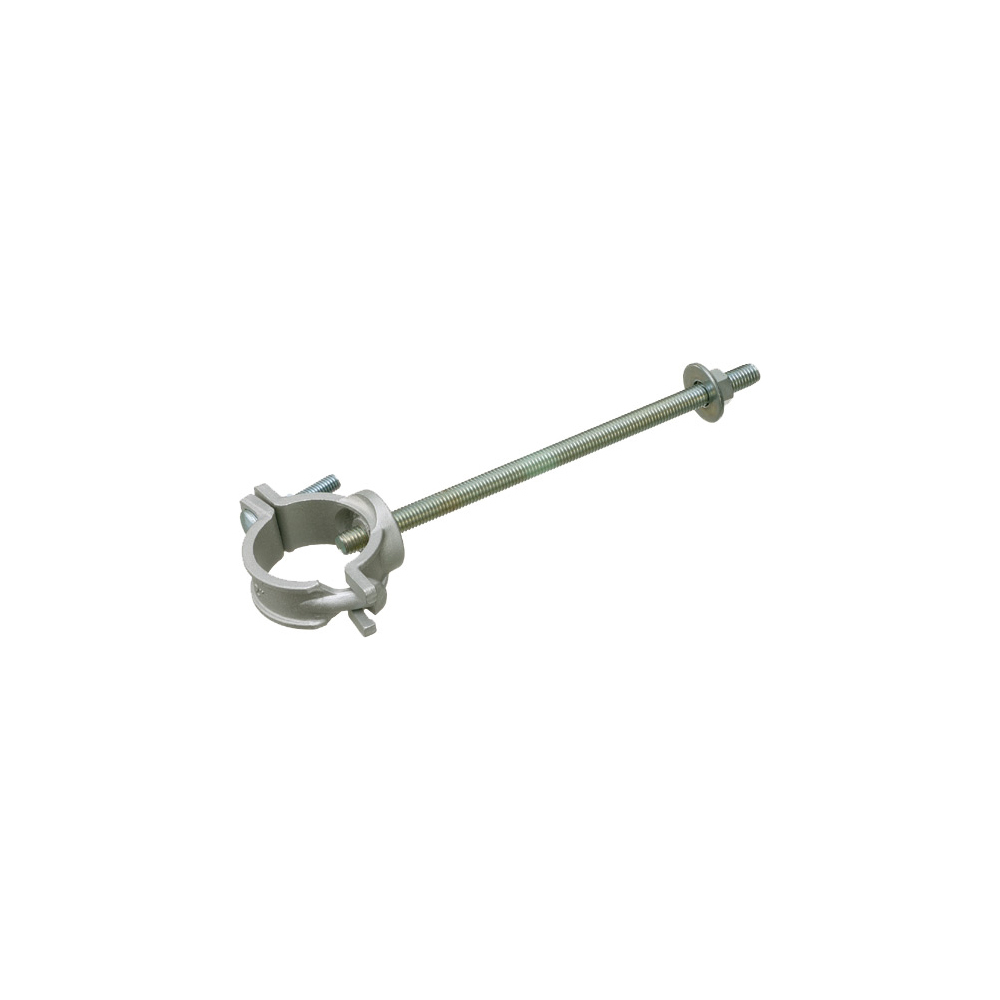 Mast Size 2", Universal pipe support with 10" bolt, sand cast aluminum with steel screw.