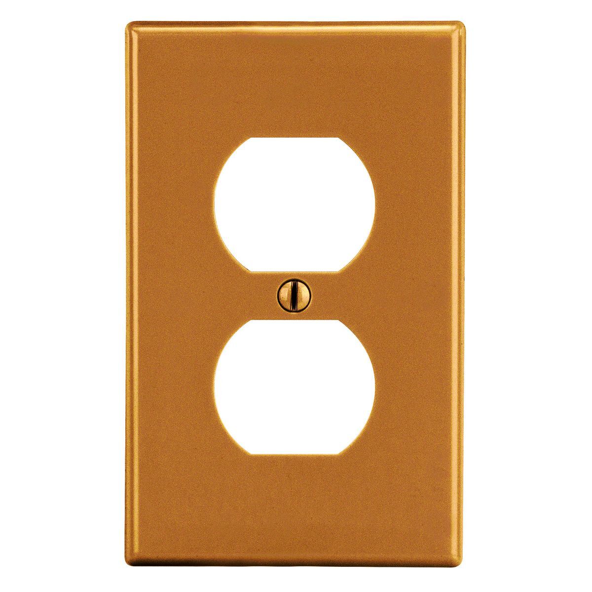 Wallplate, 1-Gang, 1) Duplex, Orange
