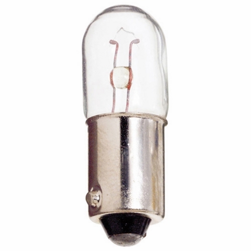 Miniature Lamp, Designation: 120MB, 120 V, 3 WTT, T2 1/2 Shape, BA9s Miniature Bayonet Base, C-2F Filament, 10000 HR, 0.025 AMP, 1-3/16 IN Length, 5/16 IN Diameter