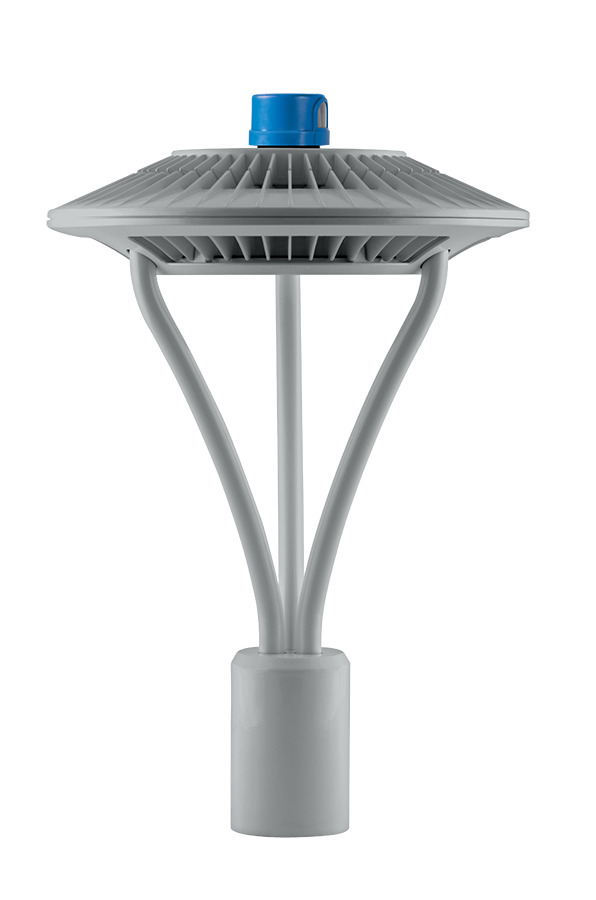 Area Lights 6567 Lumens Aled Type V 52W 5000K Pole Mount Twistlock Photocell Roadway Gray