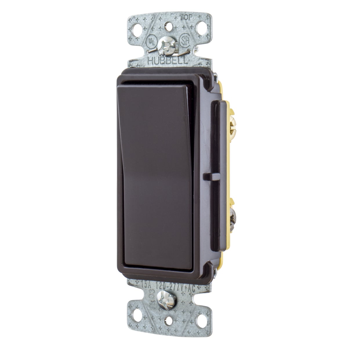 RSD315 Decorator Residential Grade Standard Rocker Switch, 120/277 V, 15 A, 4155 W Power Rating, 2 Position Contact