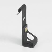 Eaton B-Line series all threaded rod and drop wire supports, Hangers, Flange, 1" Height, 1" Length, 1" Width, 0.052lbs, Vertical flange hangers with thread impression, .06" Min, .16" Max mount size, 0.38" rod size, 160 lbs load capacity