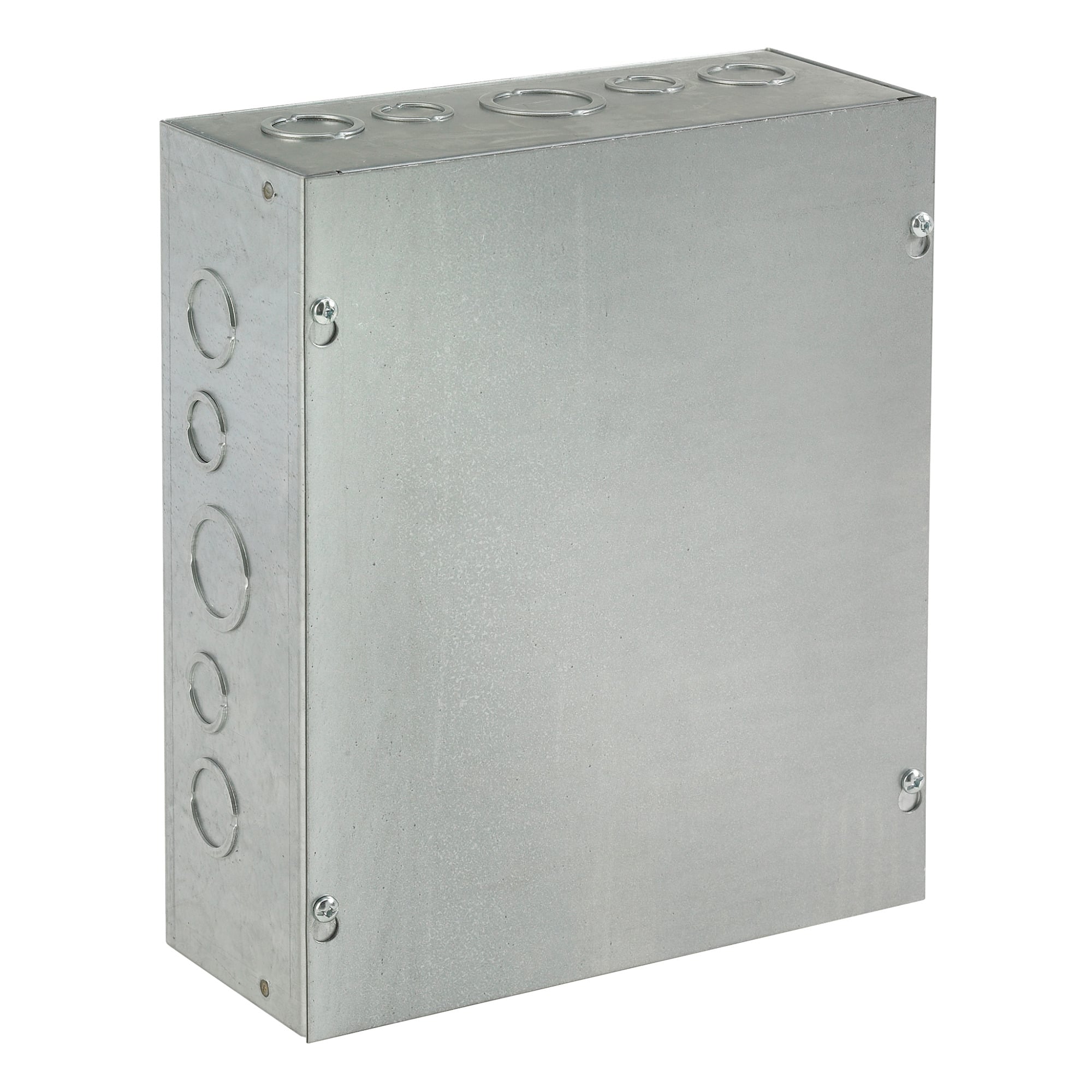 Screw-Cover Enclosure Type 1 with Knockouts, 12x12x8, Galvanized, Steel