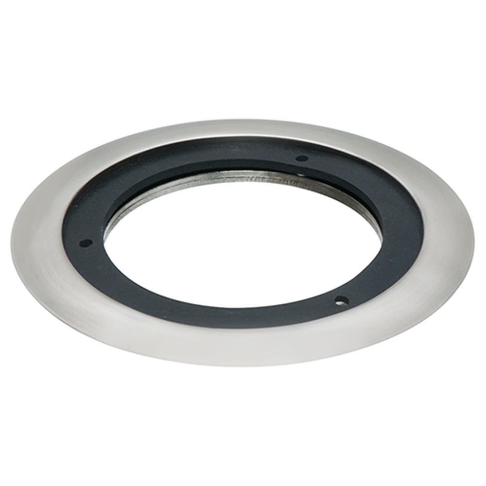 Carpet Ring for Arlington's Flush to floor round cut in floor box kits. Nickel.