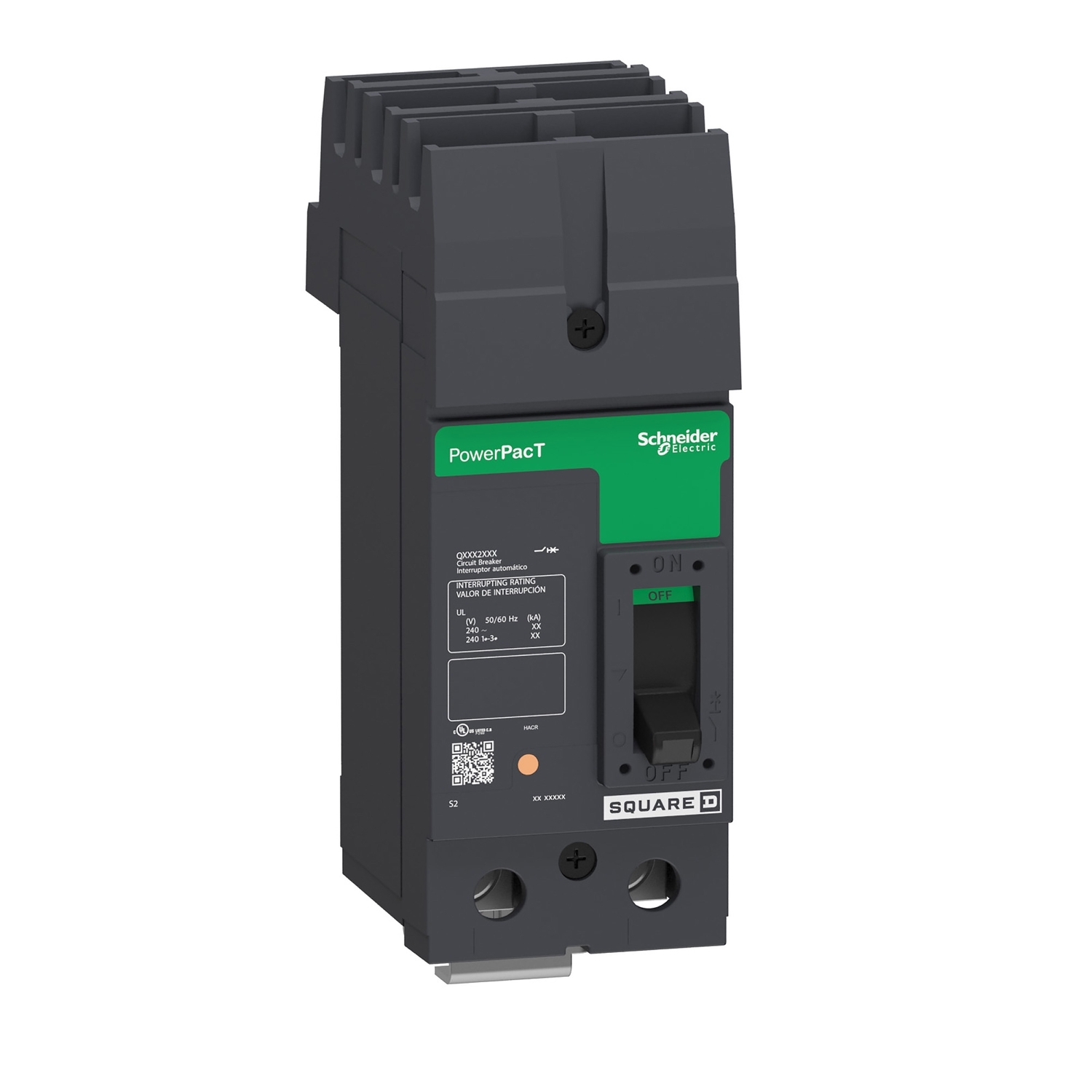 QGA221002 Molded Case Circuit Breaker, 100 Amp, 2 Pole, 240V