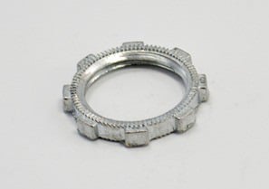 Locknut, Conduit, Zinc Die Cast, Fitting Locknut, Size 1/2 Inch