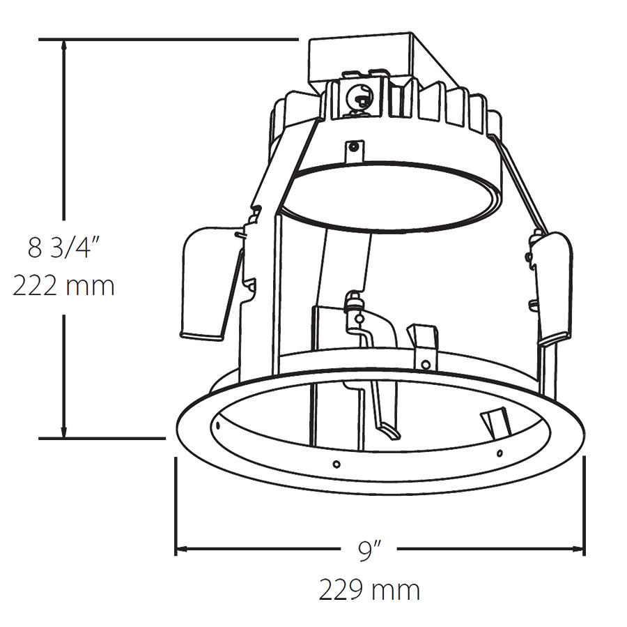 RETR. DOWN 8" RD 38W LED 4000K TRIC