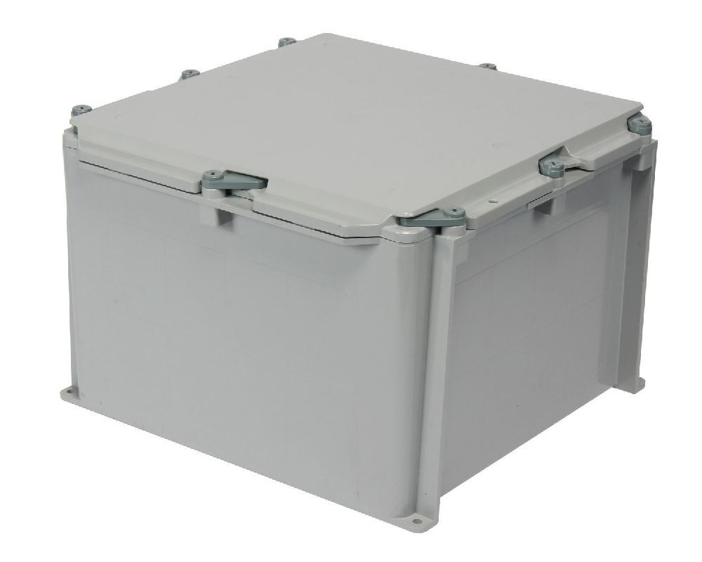 JBX12128 12"x12"x8" PVC JUNCTION BOX GREY SCEPTER JBOX