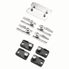 Mounting Bracket Kit, 3.06x1.34x.60, Plated, Steel