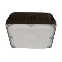 Vela 45-Watt Outdoor LED Canopy, Bronze, 4000K