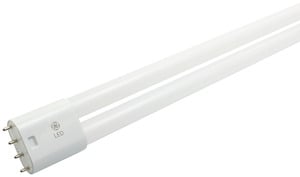 GE LED Lamps, 17 WTT, 2150 LM, 5000 K, 126.5 CRI, Non-Dimmable, HLBX, 2G11 Plug-In Base, 22.3 IN Length, 40000 HR Average Life