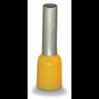 Ferrule; Sleeve for 6 mm² / AWG 10; insulated; electro-tin plated; electrolytic copper; gastight crimped; acc. to DIN 46228, Part 4/09.90; yellow