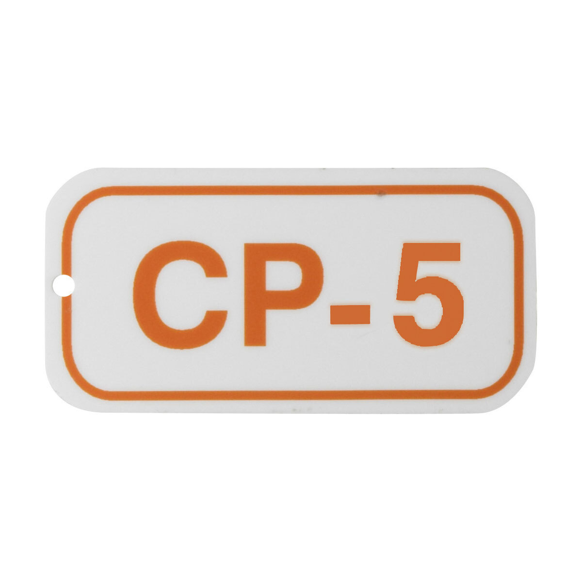 1.5"X3"ENERGY TAGS ORN/WHT,CP-5,ADH25/PK