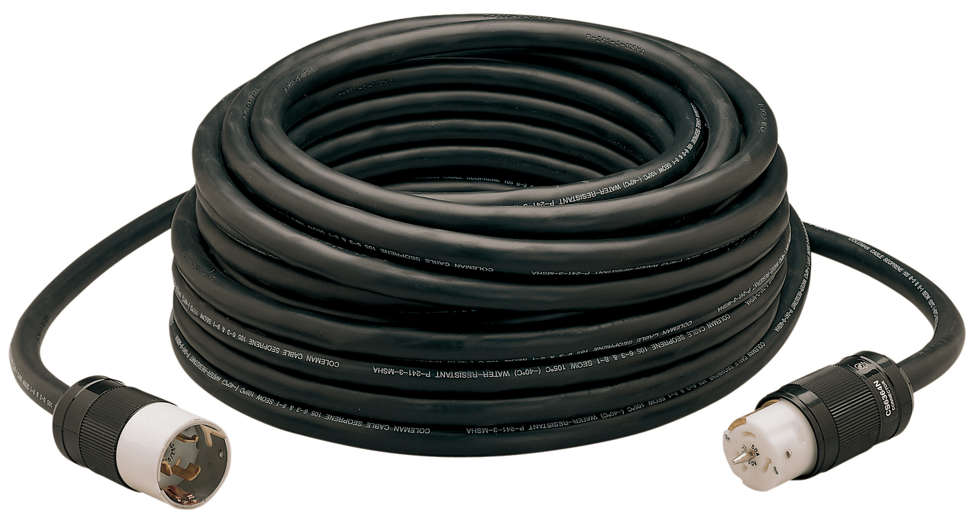 6/3-8/1 100' SEOW 50A CALIFORNIA STYLE EXTENSION CORD W/ HUBBELL ENDS