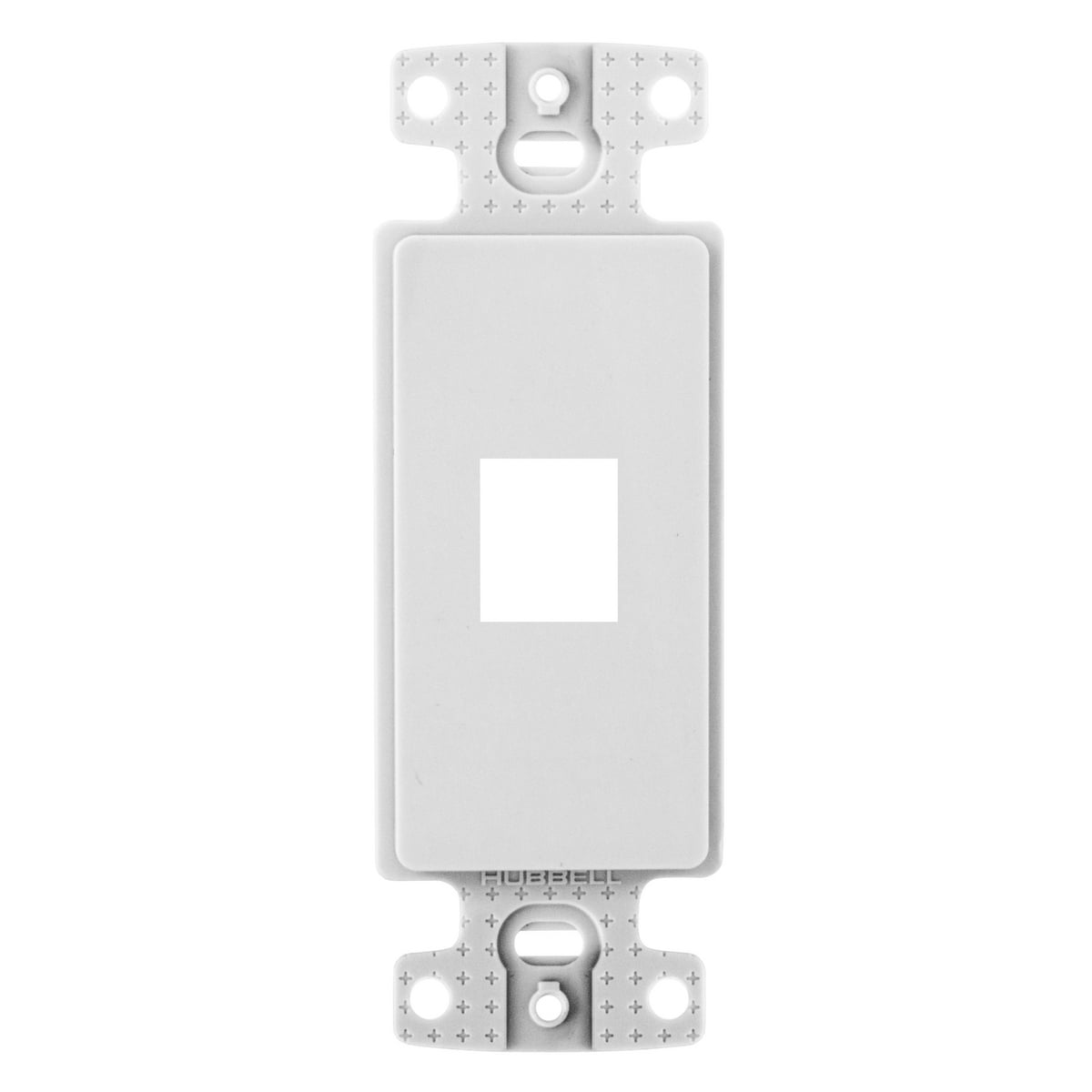 Plate, Decorator Keystone Frame, 1-Port, White