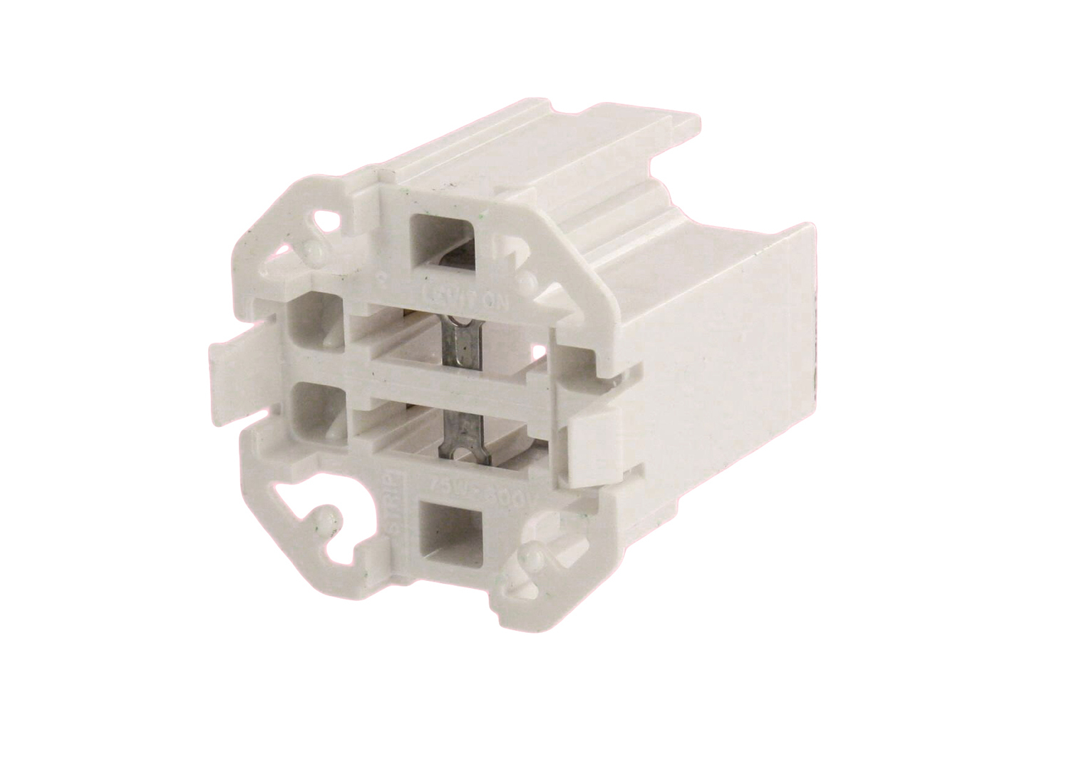 Vertical Snap-In (Bottom) Fluorescent Lampholder For 18 Watt Lamps
