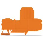 End plate for fuse terminal blocks; 2 mm thick; gray