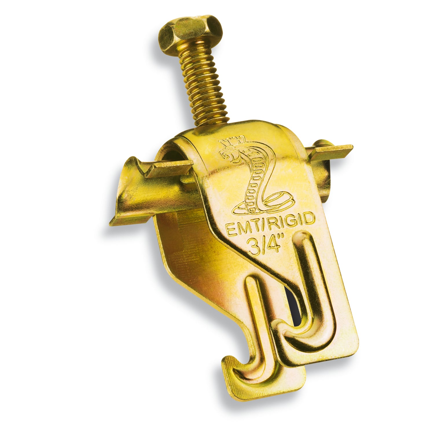 2 inch Steel King Cobra One-Piece Conduit and Pipe Clamp with GoldGalv finish.