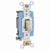 1204-2I 4-Way Self-Grounding Toggle Switch, 120/277 V AC, 15 A, 1/2, 2 hp Power Rating