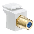 QuickPort F-Type Adapter, Gold-Plated, White