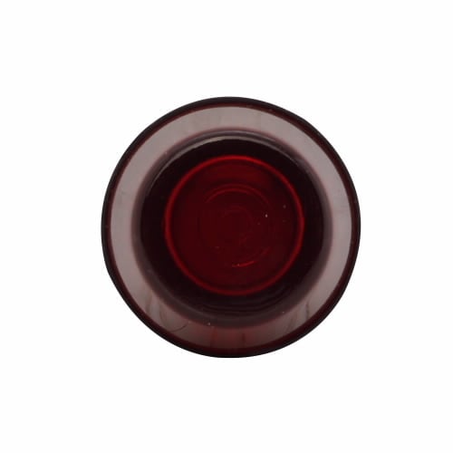 Eaton E34 pushbutton lens, E34 series, PresTest Pushbutton Lens, Red actuator, Glass, Legend: Blank legend