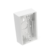 Surface-Mount Back Box, Single Gang, 1.45" Box Depth, White