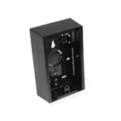 Surface Mount Backbox, Single Gang, Black, Box Depth Is 1.45 Inches