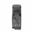 Eaton E50 NEMA heavy duty plug-in limit switch,Assembly,Screw Terminals,10A at 240 Vac,1A at 250 Vdc,Side rotary,momentary spring return,2NO-2NC,Die cast zinc,NEMA 1,3,3S,4,4X,6,6P,13,IP67,10A continuous,1A,10? to 200?F,E50