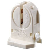 Miniature Base, T5 Bi-Pin, Standard Fluorescent Lampholder, White