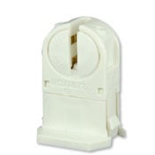 Miniature Base, T5 Bi-Pin, Fluorescent Lampholder, Tall Profile, White