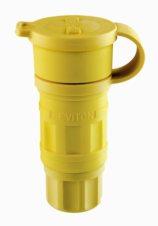 20 Amp 120/208 Volt, 3PY, Non-NEMA, Locking Connector, Industrial Grade, Non-Grounding, Wetguard, Yellow