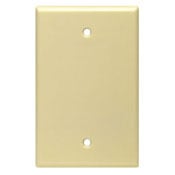 1-Gang Blank Wallplate, Midway Size, Red