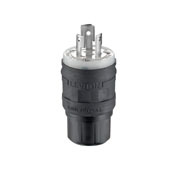 15 Amp, 277 Volt, Locking Plug, Industrial Grade, Grounding, Wetguard, Yellow